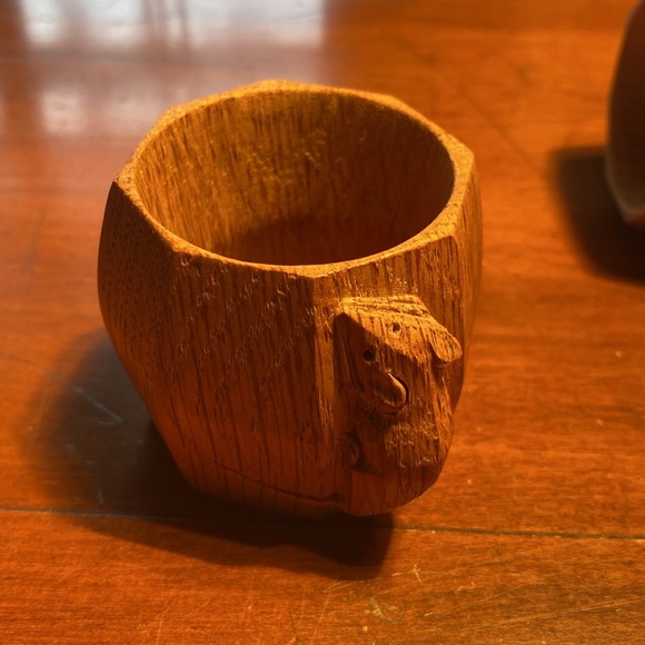 Vintage “Mouseman” Pair of Napkin Rings  by Robert Thompson. - Picture 2 of 4